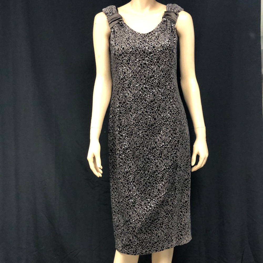 NWT Armani collezioni velvet sequin dress 10